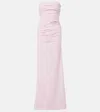 Maticevski Intoxicate Ruched Gown In Pink