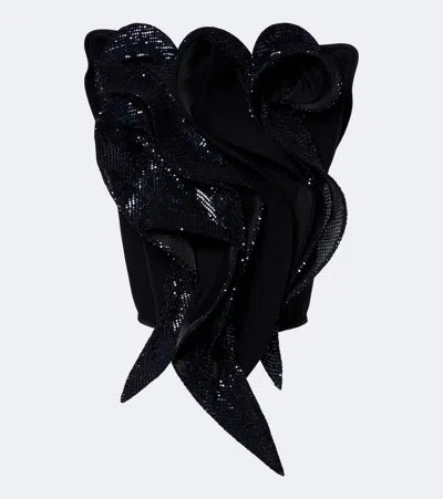 Maticevski Lavish Sequined Top In Black
