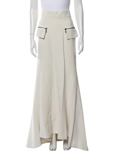 Pre-owned Maticevski Long Skirt In Gray