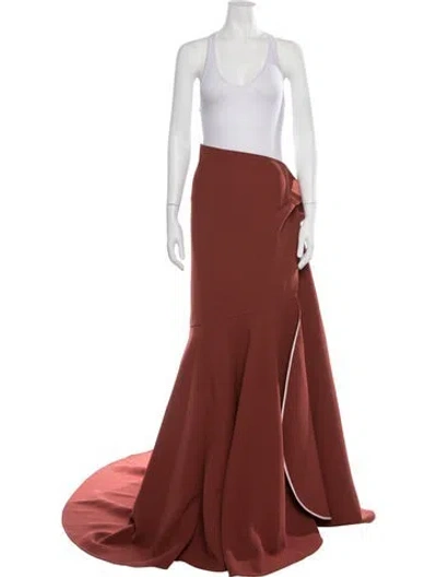 Pre-owned Maticevski Long Skirt In Red