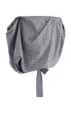 Maticevski Malia Studded Cotton Top In Grey