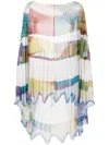 Maticevski Manifest Abstract-print Draped Tunic In Multicolour