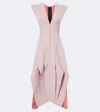 Maticevski Merit Sculpted Midi Dress In Pink