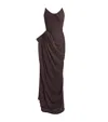 Maticevski Lexicon Strapless Gown In Burgundy