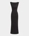 Maticevski Singular Glittered Midi Dress In Black Luminance