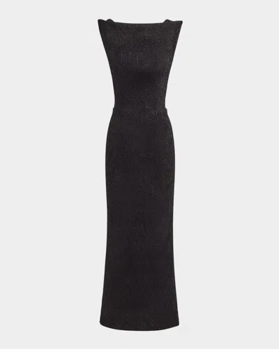 MATICEVSKI METALLIC STRUCTURED MIDI DRESS