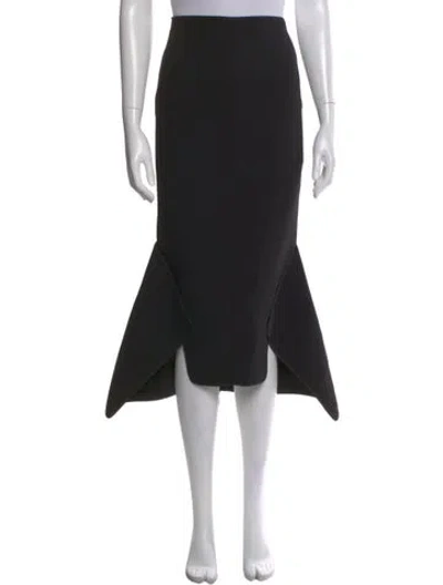 Pre-owned Maticevski Midi Length Skirt In Black