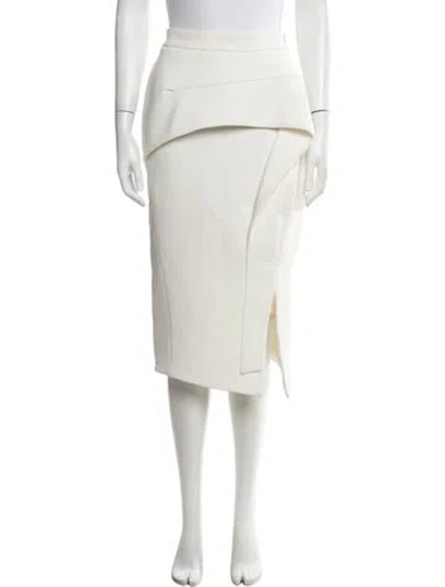 Pre-owned Maticevski Midi Length Skirt In Neutrals/white