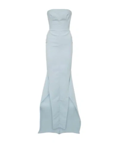 Maticevski Notorious Crepe Corset Gown In Gray