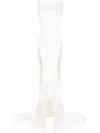 Maticevski Obcession Fishtail-train Gown In White
