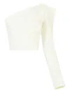 Maticevski One-shoulder Crop Top In White