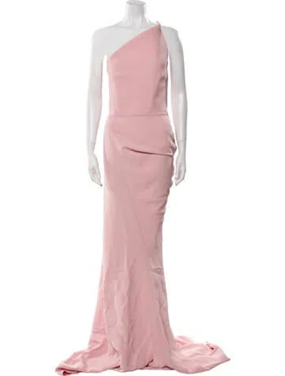 Pre-owned Maticevski One-shoulder Long Dress W/ Tags In Pink