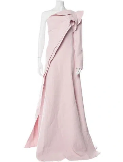 Pre-owned Maticevski One-shoulder Long Dress W/ Tags In Pink