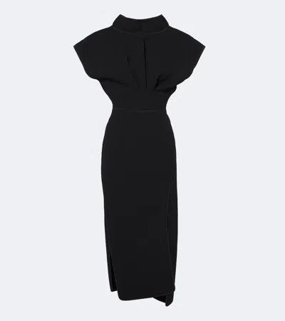 Maticevski Pageant Midi Dress In Black