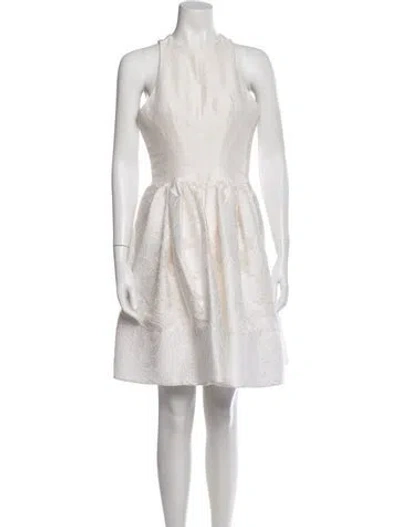 Pre-owned Maticevski Patterned Mini Dress In Neutral