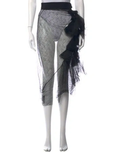Pre-owned Maticevski Patterned Mini Skirt In Black