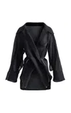 Maticevski Phormium Zip-detailed Top In Black