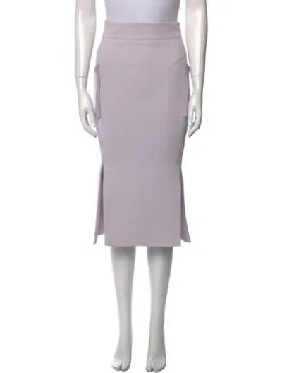 Pre-owned Maticevski Pleated Accents Midi Length Skirt In Purple