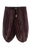 Maticevski Poet Mock Neck Collar In Burgundy