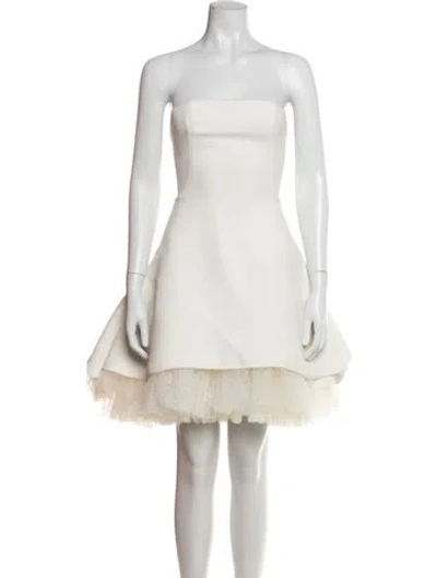 Pre-owned Maticevski Polka Dot Print Mini Dress In Neutrals