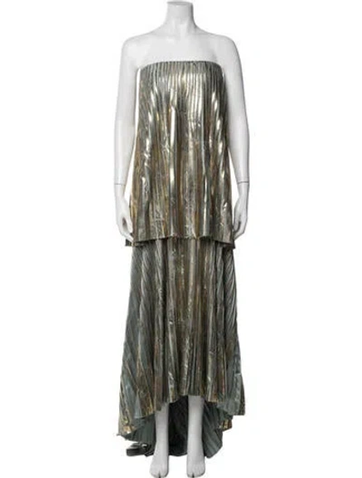 Pre-owned Maticevski Printed Long Dress In Multi