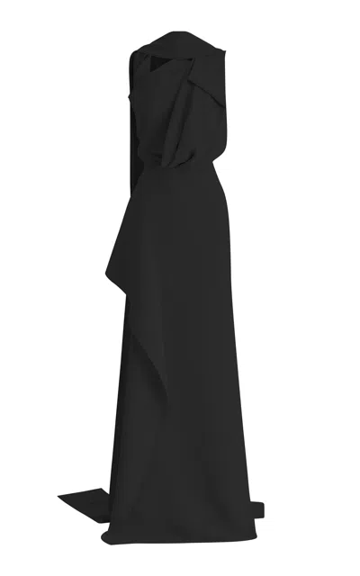 MATICEVSKI PRIORITY DRAPED CREPE COLUMN GOWN