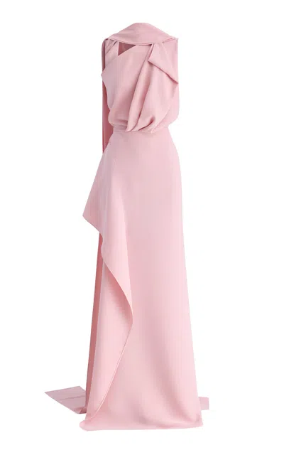 MATICEVSKI PRIORITY DRAPED CREPE COLUMN GOWN