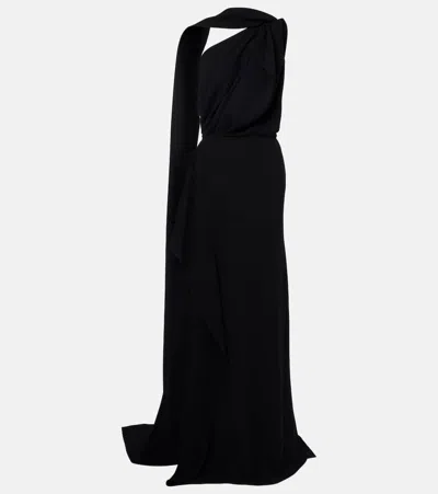 Maticevski Priority Draped Gown In Black