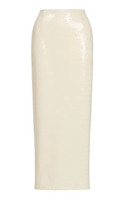 Maticevski React Sequin Pencil Skirt In Neutral