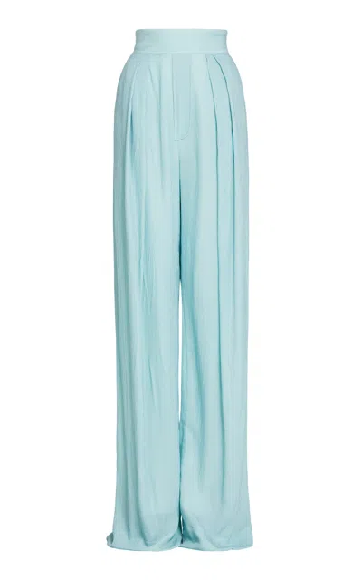Maticevski Reason Relaxed Pants In Turquoise
