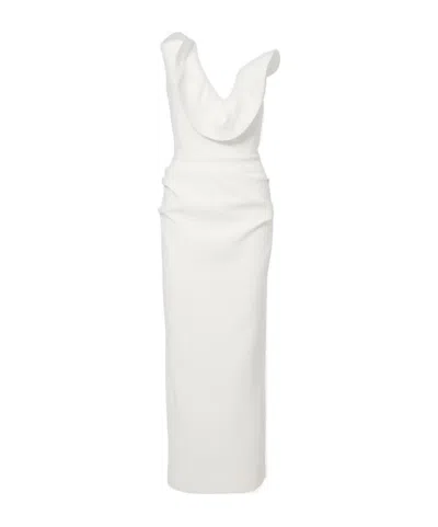 Maticevski Requiem Strapless Crêpe Gown In White