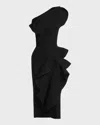 Maticevski Rhythm Sculpted Midi Dress In Black
