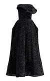 Maticevski Rotation Sequined Gown In Black