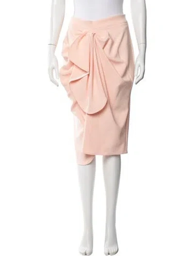 Pre-owned Maticevski Ruffle Embellishment Knee-length Skirt In Pink