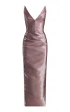 Maticevski Saucy Minx Cotton Midi Dress In Pink