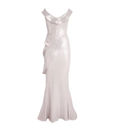 Maticevski Sequinned Zya Gown In Pink
