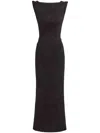 Maticevski Singular Glittered Midi Dress In Black