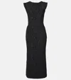 Maticevski Singular Open-back Lamé Cocktail Dress In Black Luminance