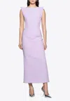 Maticevski Singular Tailored Midi Dress In Lilac