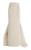Maticevski Snaking Bonded-crepe Maxi Skirt In Neutral