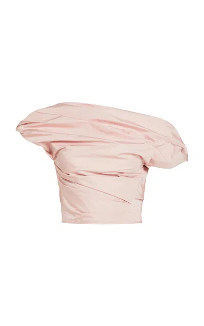 Maticevski Sparks Silk-blend Bodice In Pink
