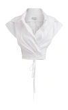 Maticevski Standing Cotton Shirt In White