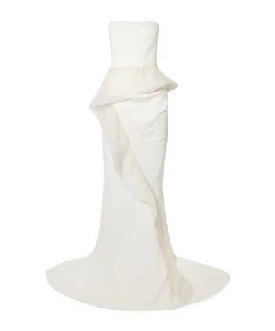 Maticevski Strapless Dress In White