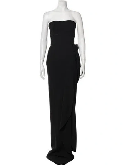 Pre-owned Maticevski Strapless Long Dress W/ Tags In Black
