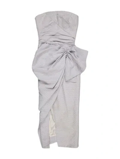 Pre-owned Maticevski Strapless Midi Length Dress In Multi