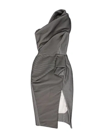 Pre-owned Maticevski Striped Midi Length Dress In Multi