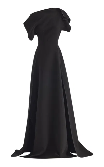 Maticevski Synergy Off-the-shoulder Gown In Black