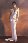 Maticevski Systema Draped Jersey Chiffon Gown