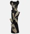 Maticevski Tantalise Wave Gown In Black