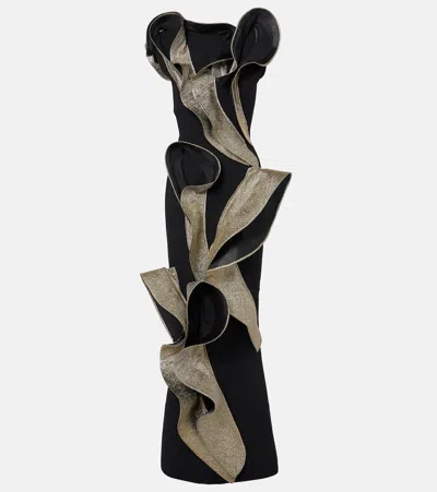 Maticevski Tantalise Wave Gown In Black
